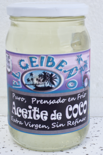 16oz/½ Litro ACEITE DE COCO EXTRA VIRGEN