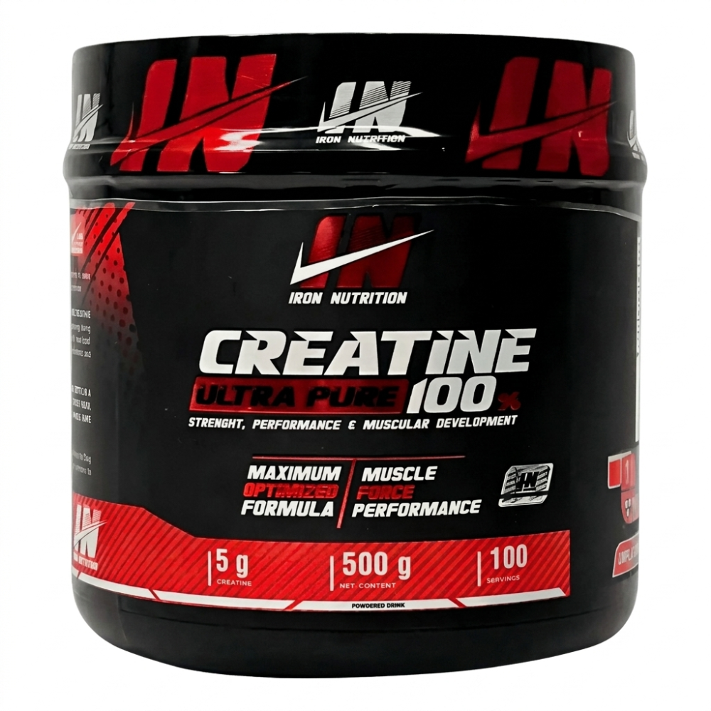 CREATINA IRON NUTRITION ULTRA PURE 100 SERVICIOS / 500gr