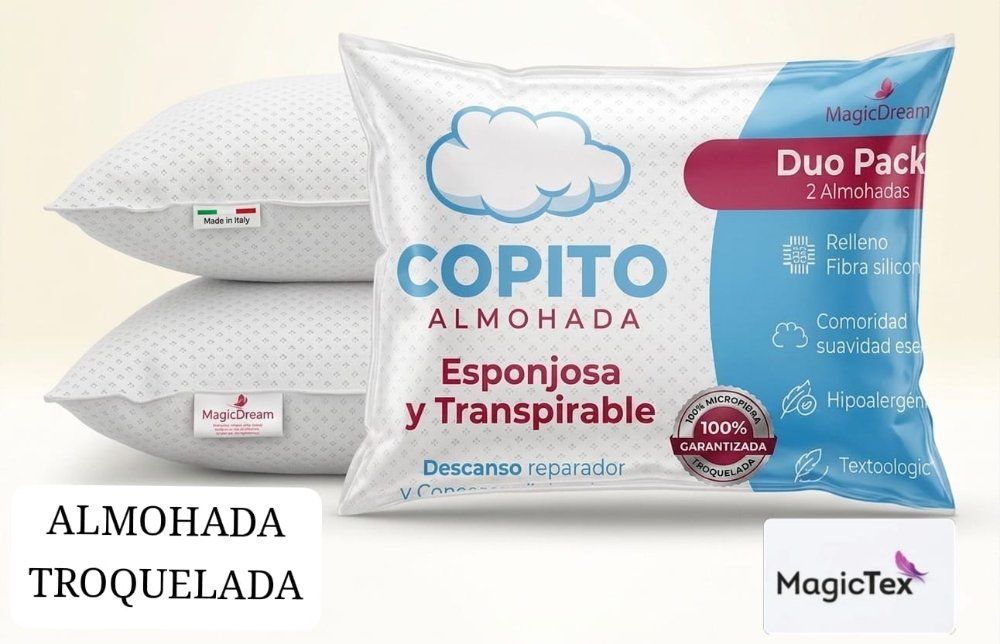 ALMOHADA DUO COPITO FUNDA TROQUELADA