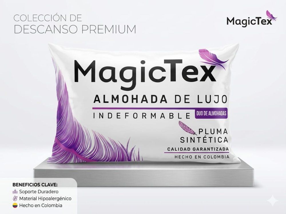 ALMOHADA DUO MAGICTEX 40CM X 60 CM