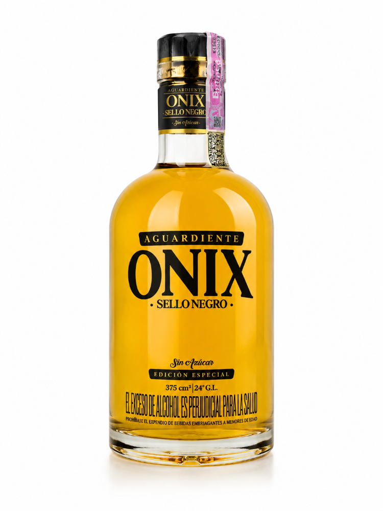 Aguardiente 375ml onix amarillo