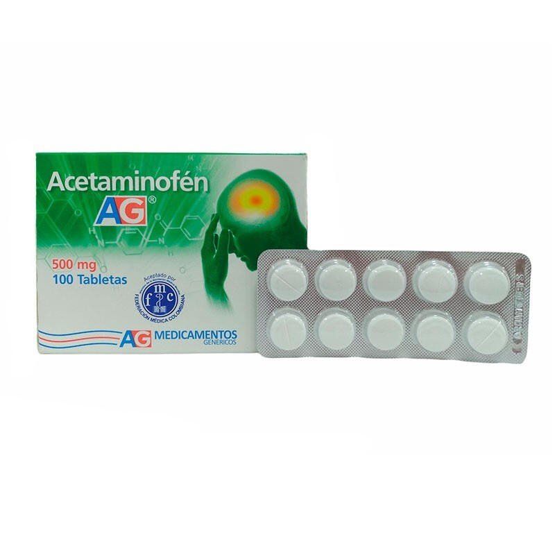ACETAMINOFEN AG TIRA X10 UNIDS