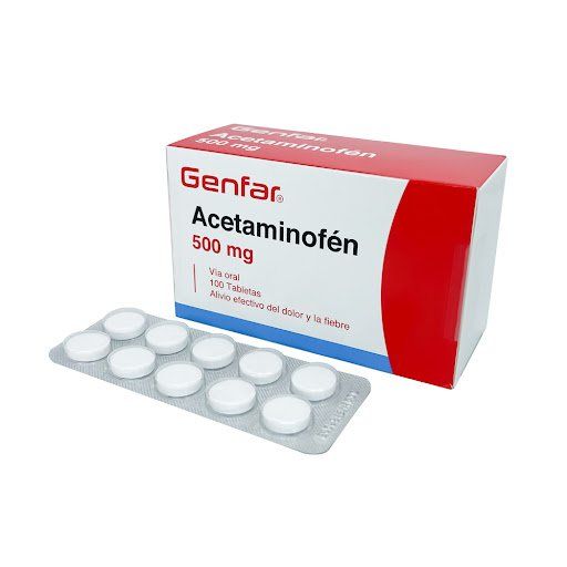 ACETAMINOFEN GENFAR 500 MG TIRA X10 UNIDS