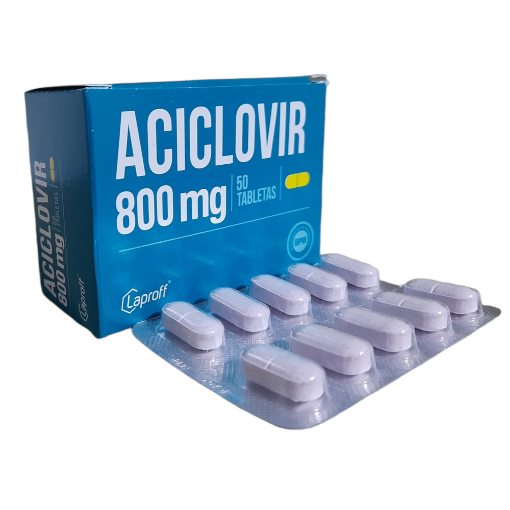 ACICLOVIR 800 MG LAPROFF TIRA X10 UNIDS