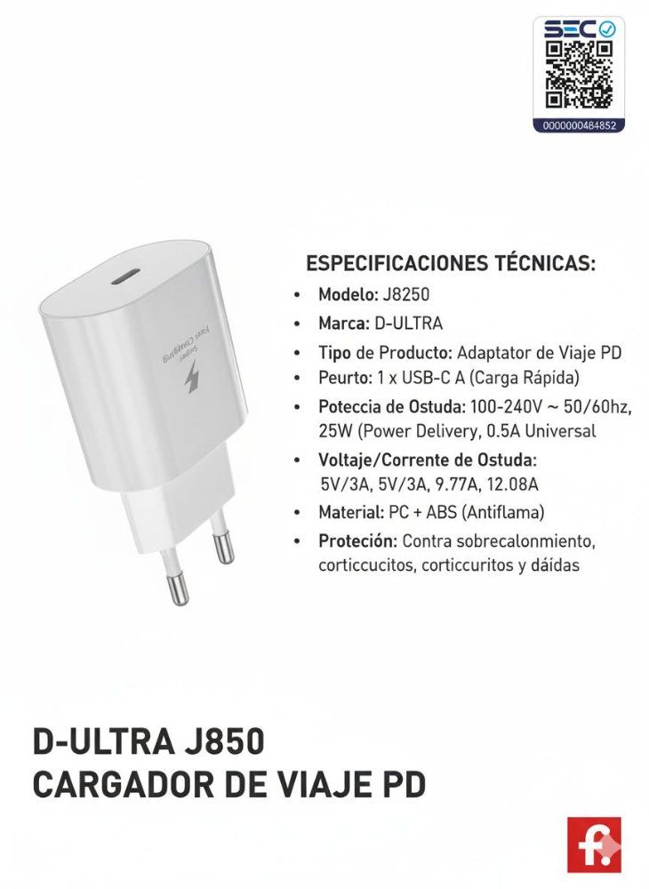 ADAP J8250 c 25w blanco