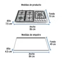 COCINA QUE 5 ACERO 2 FOSET PAE-915ga (6 MESES DE GARANTIA)