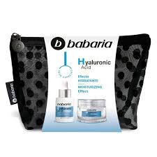 Babaria Set Neceser Negro Acido Hialuronico Crema Y Serum Facial