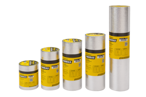 CINTA ASFALTICA TAPA GOTERAS 25 CM X 5 M ALUMINIO UDUKE 1.1MM