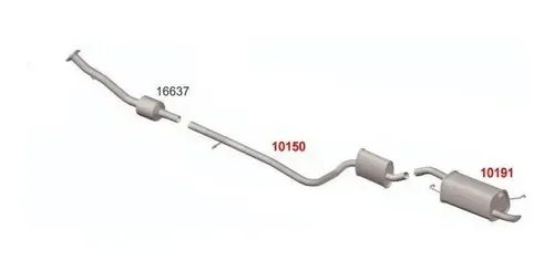 10150 - Silencioso Intermediario Ecosport 1.6
