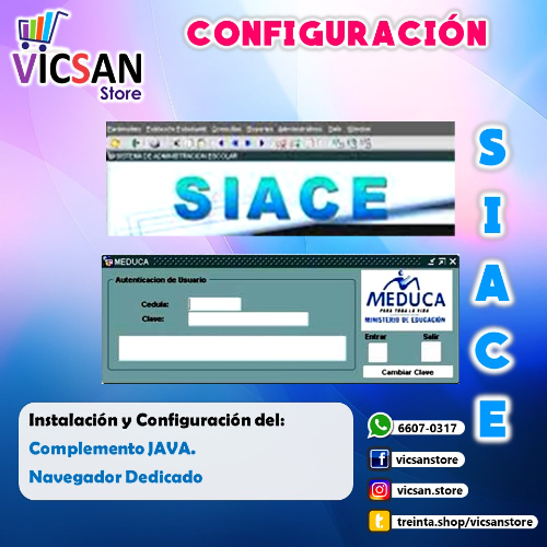 CONFIGURACIÓN DE SIACE - MEDUCA