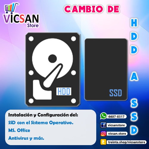 CAMBIO - Disco Duro a SSD