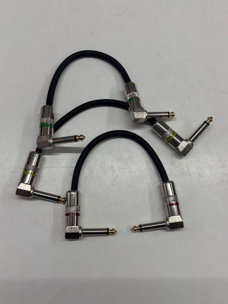 3 cables 6,5 a 6,5 Vapex plug chicote metalico inter pedal