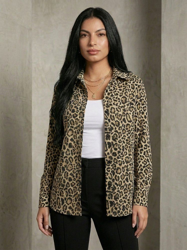 Camisa animal print leopardo