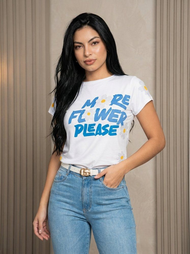Camiseta "More Flower Please"
