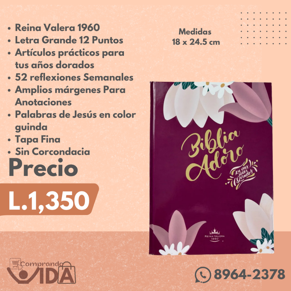 BIBLIA ADORO TAPA DURA