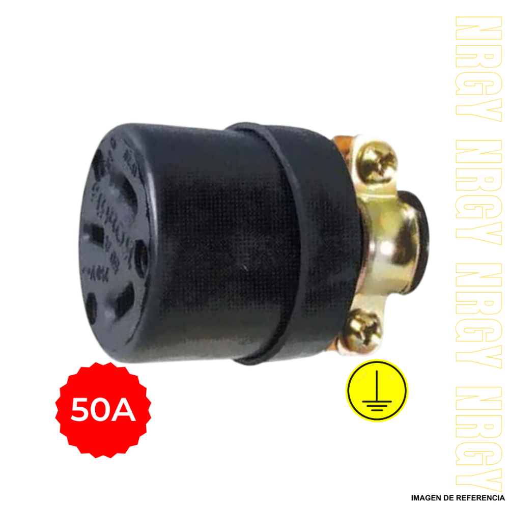 CLAVIJA hembra 50A 3*50 trifasica grande