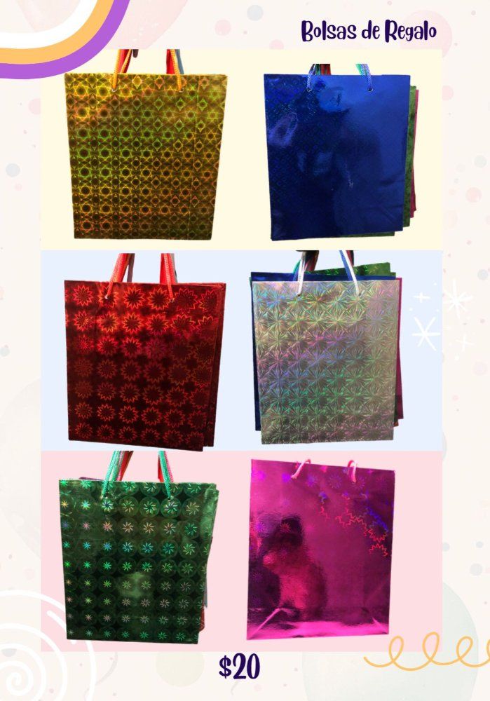 Bolsa de regalo brillosa