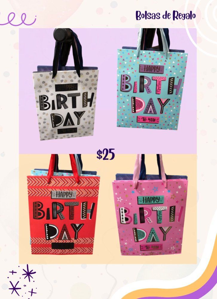 Bolsa de regalo Birthday