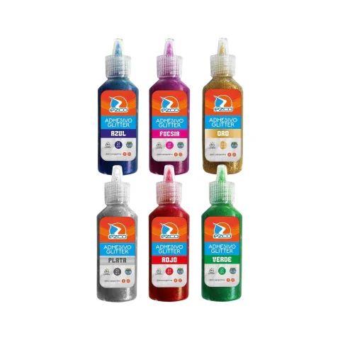 Adhesivo Gliter 21gr Varios Colores