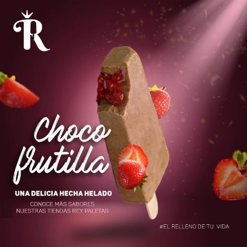 Chocolate con relleno de frutilla