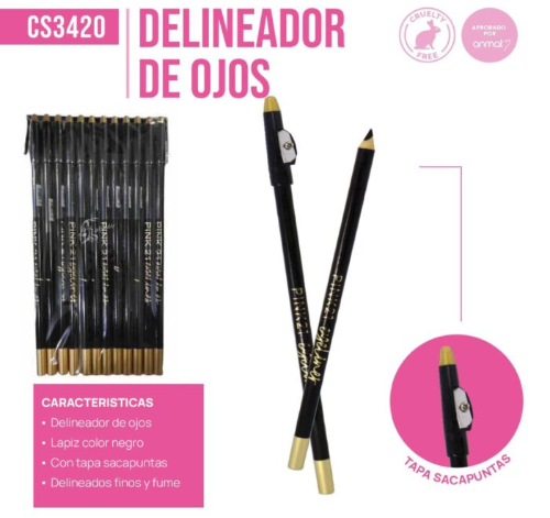 DELINEADOR DE OJOS PINK21 CS3420