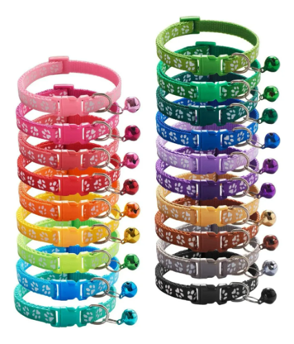 2 Collares Ajustables 10mm 19-32cm Perros Y Gatos