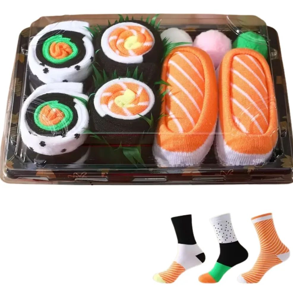 3 Par De Media Sushi