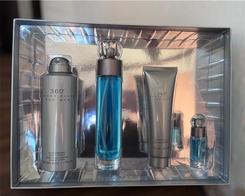 Set de Perfume Perry Ellis 360° for Men – 4 Piezas Original