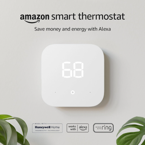 Amazon Smart Thermostat | Ahorro de Energía | Compatible con Alexa | ENERGY STAR