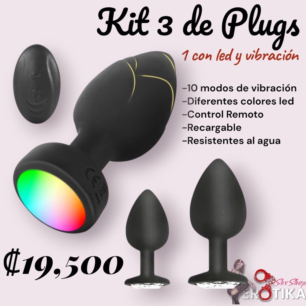 Set de 3 plugs (El grande vibra)
