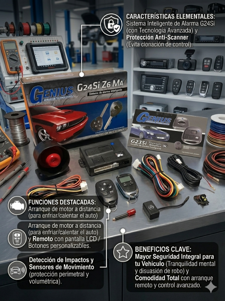 ALARMA GENIUS (Genius G23Si Titanium y G24Si Z6 MA)