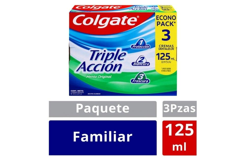 Colgate triple acción caja x 3