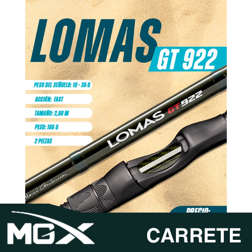 CAÑA SPINNING LOMAS GT 922 MGX - 10-35G - 2,79M - FAST