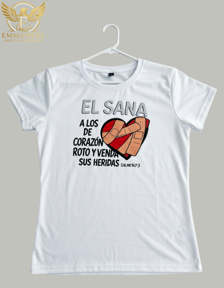 Camiseta Blanca para Mujer Piel de Durazno