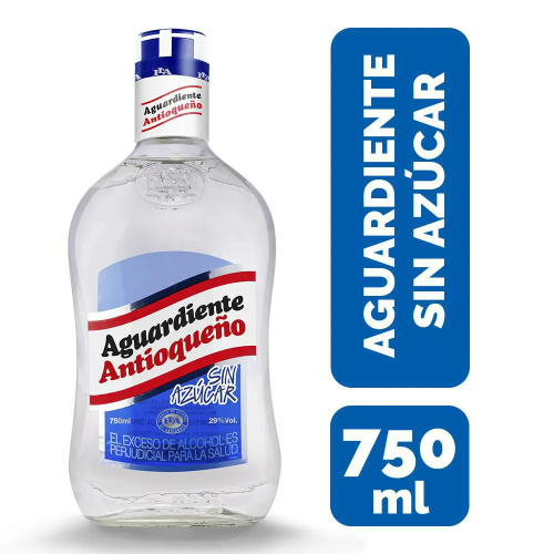 Aguardiente Antioqueño Azul sin Azucar 750ml