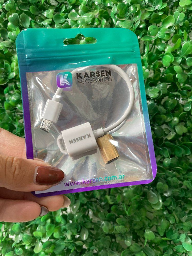 ADAPTADOR OTG MICRO USB KARSEN C/CABLE + ADAPTADOR MICRO USB HEMBRA A TIPO C MACHO