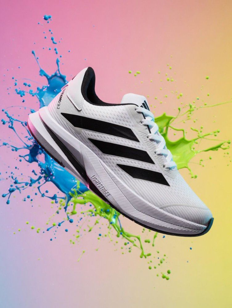 adidas duramo SL2 branco preto caixa alta