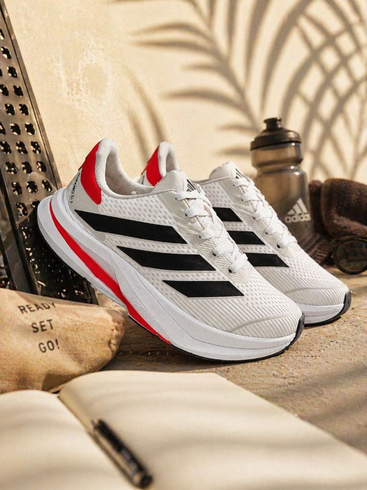adidas duramo SL2 branco vermelho caixa alta