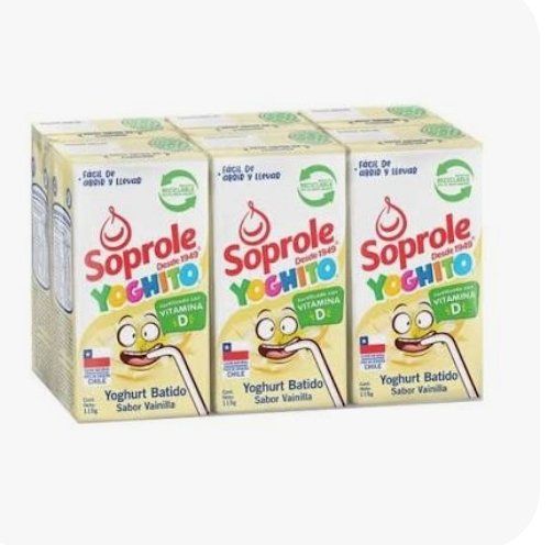 OFERTA...!!! YOGHITO CAJITA  VAINILLA 115G X 6UN