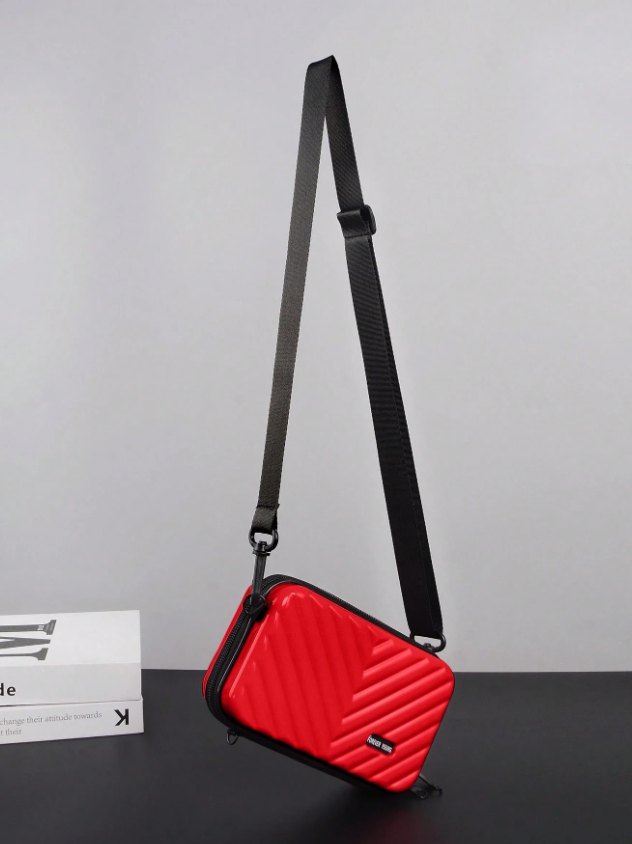 Bolso mini maleta roja impermeable