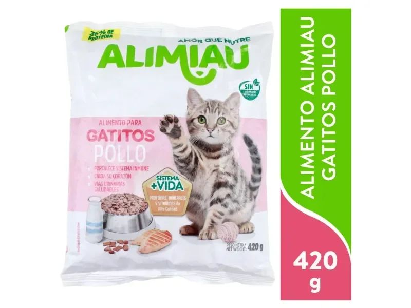 ALIMIAU GATITOS POLLO 420G