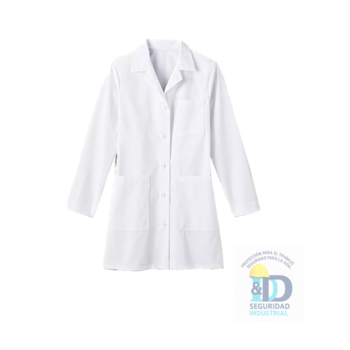 Bata medica Manga larga Antifluido Blanca Talla L
