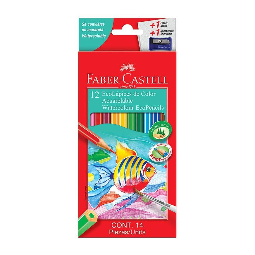 COLORES ACUARELABLES FABER C. X 12 UNID