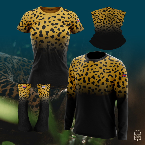 Kit Jaguar print manga larga mujer