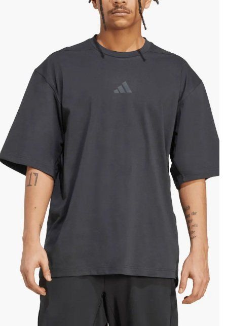 Adidas Oversize T-Shirt gris talla M-hombres