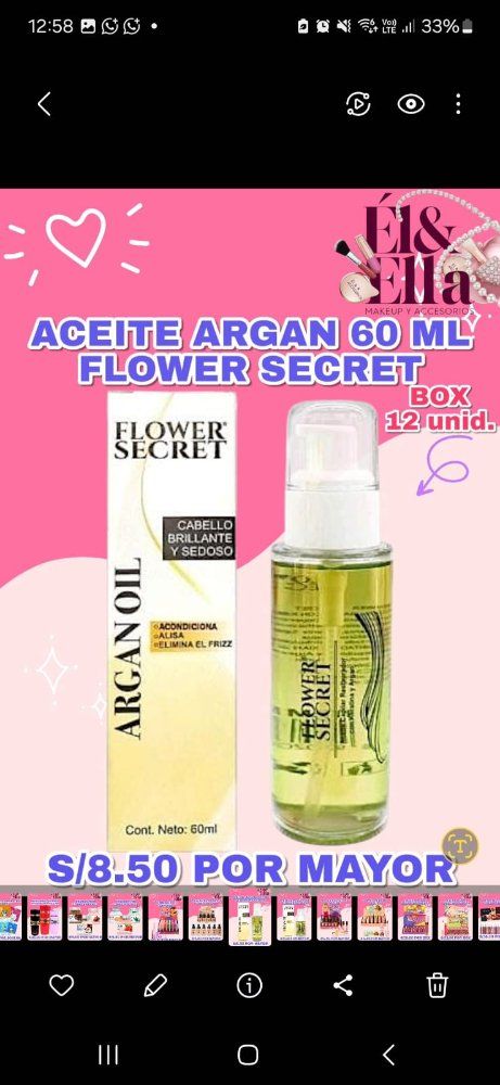 ACEITE ARGAN 60 ML FLOWER