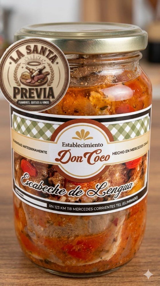Escabeche de Lengua frasco x 500 grs.