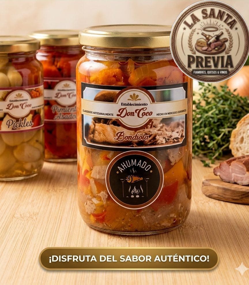 Bondiola ahumado frasco x 1 kg.