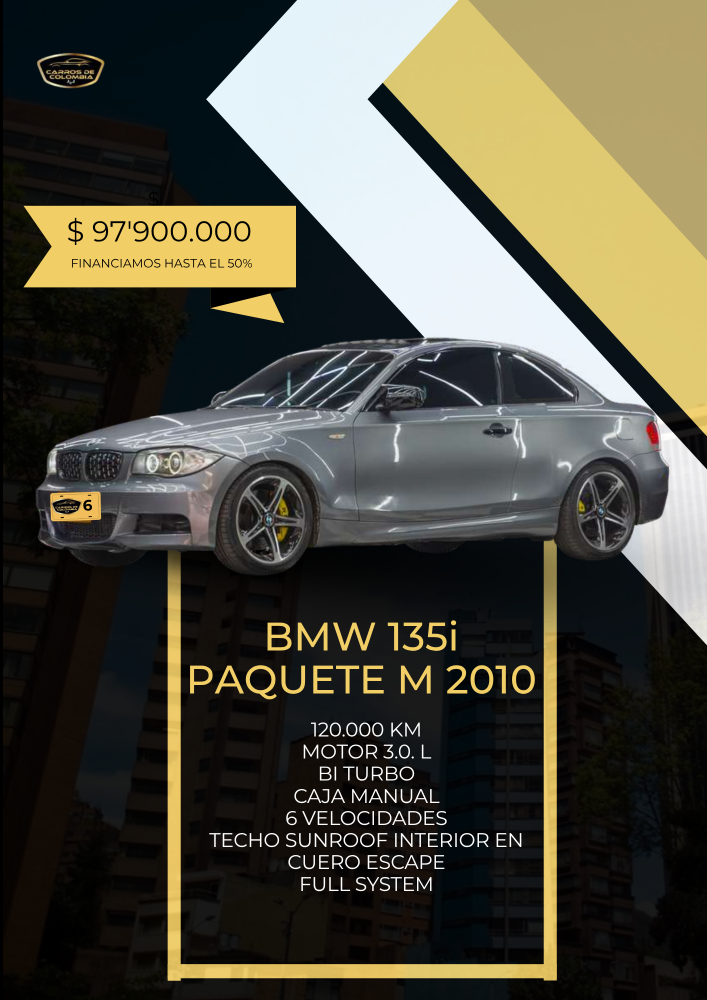 BMW 135i PAQUETE M 2010