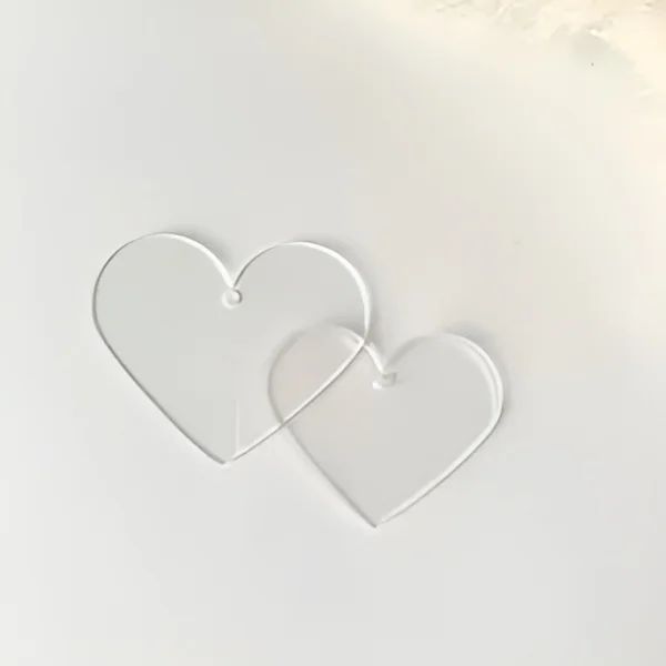 Acrílico en forma de corazón